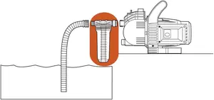Voorzetfilter voor pompen met max. waterdoorvoer van 6000 l/u - afbeelding 2