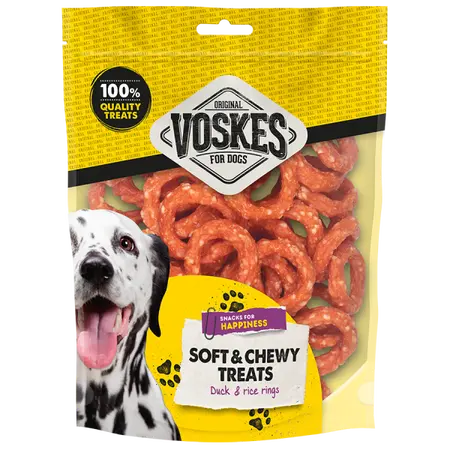 Voskes ringen eend & rijst 400gr