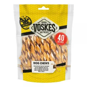 Voskes runderhuid sticks rund&kip 400gr