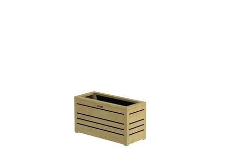 Bloembak Flux 38 Excellent, 70 x 30 x 38 cm, groen geïmpregneerd