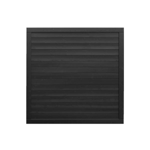 Vuren tuinscherm Hillhout Basic Excellent, 180 x 180 x 4,5 cm, zwart gespoten (RAL 9005)