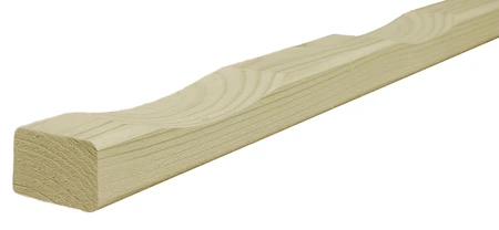 Vuren ventilatielat tbv.wandbekleding, 2,1x4,5x250cm, groen geïmpregneerd