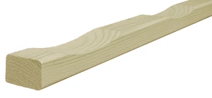 Vuren ventilatielat tbv.wandbekleding, 2,1x4,5x250cm, groen geïmpregneerd