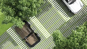 Wecko tegel 100x100x12cm antraciet - afbeelding 3