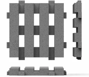 Wecko tegel 100x100x12cm antraciet - afbeelding 1