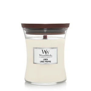 WoodWick candle Linen Medium Candle