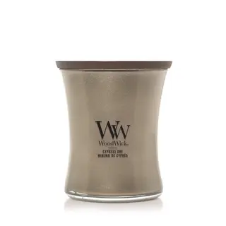 WoodWick Cypress Ore Medium Candle - Warm Nickel