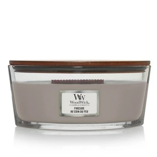 WoodWick candle Fireside Ellipse Candle