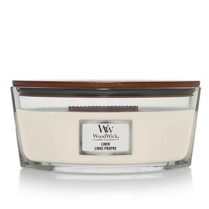 Woodwick Linen Ellipse Candle