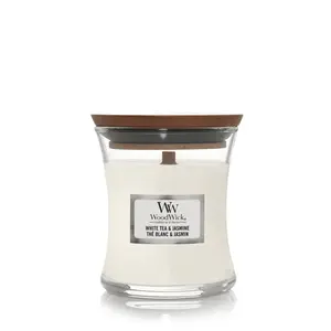 WoodWick White Tea & Jasmine Mini Candle