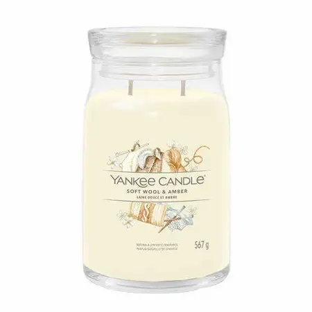 Yankee candle Soft Wool & Amber Signature Large Jar