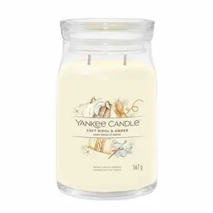Yankee candle Soft Wool & Amber Signature Large Jar
